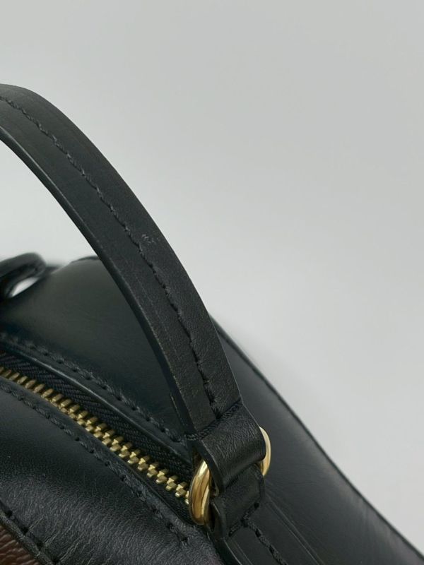 【9成新】LV saintonge老花流蘇相機包-黑 