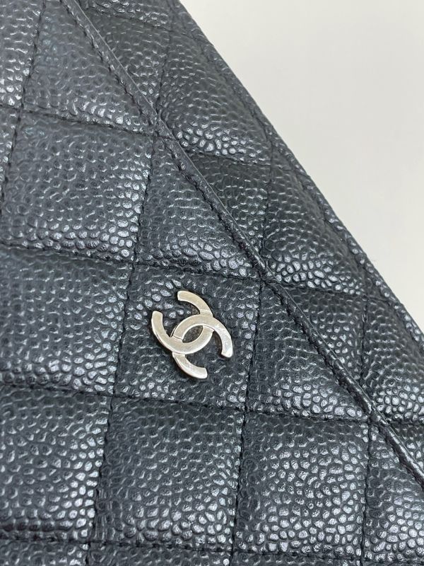【分期0利率】CHANEL 魚子醬 WOC 黑銀 【9成新】 