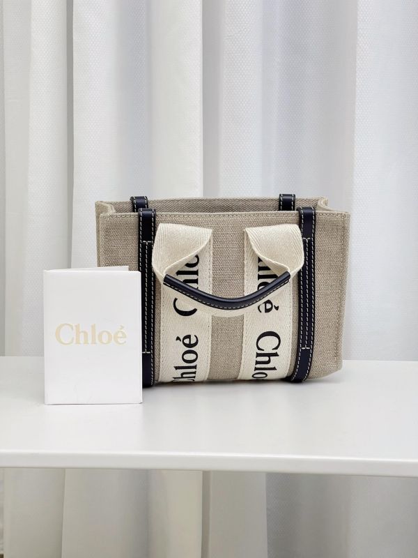 【95成新】CHLOE MINI WOODY 深藍 