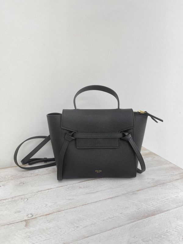 【95成新】CELINE 小牛皮BLET手袋鯰魚包NANO 