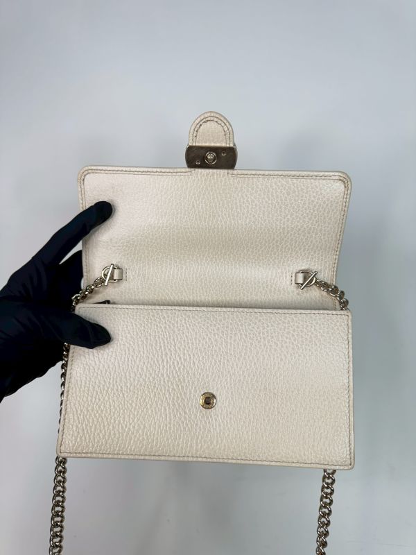 【85成新】GUCCI 荔枝皮雙G WOC 