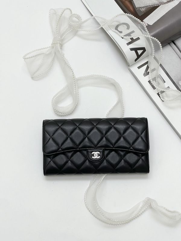 【95成新】CHANEL COCO 經典翻蓋長夾 