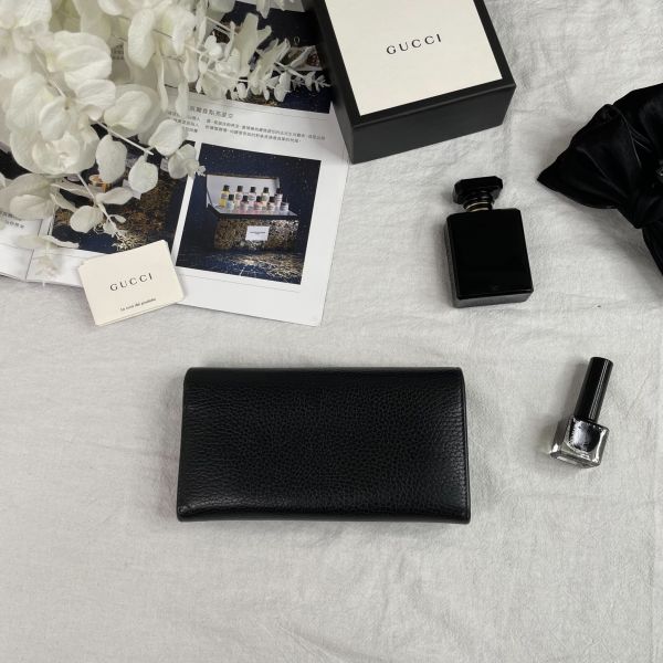 【12期0利率】GUCCI  翻蓋長夾 【9成新】 