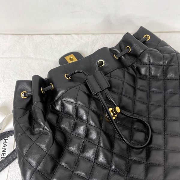 【12期0利率】CHANEL 菱格紋羊皮後背包【9成新】【現金價95000】 