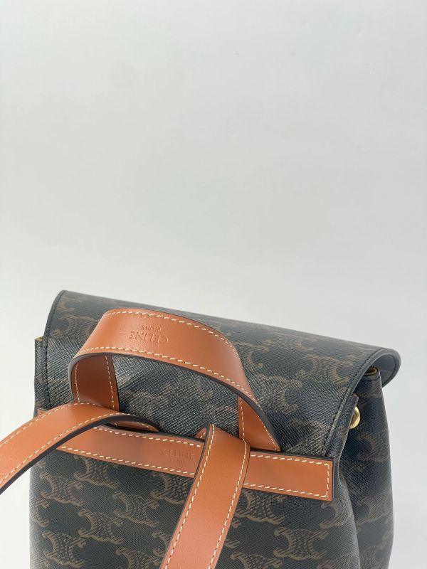 【99成新】CELINE BONNIE標誌印花背包 