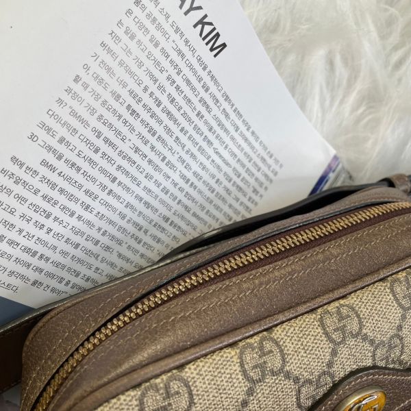【12期0利率】【二手】GUCCI Ophidia  GG Supreme可拆式腰包 