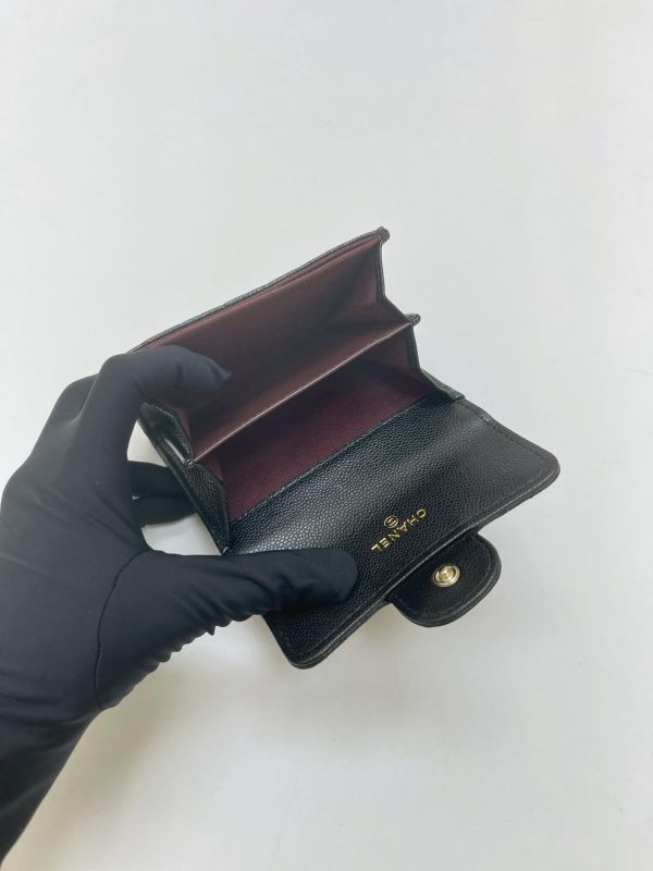 【99成新】CHANEL COCO 雙層翻蓋卡包 