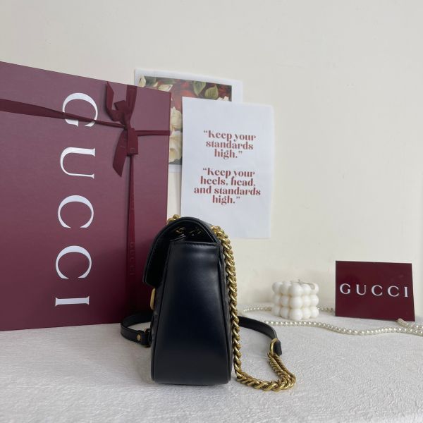 【12期0利率】GUCCI Marmont 小號肩背包【24年10月台灣購證】【99成新】 
