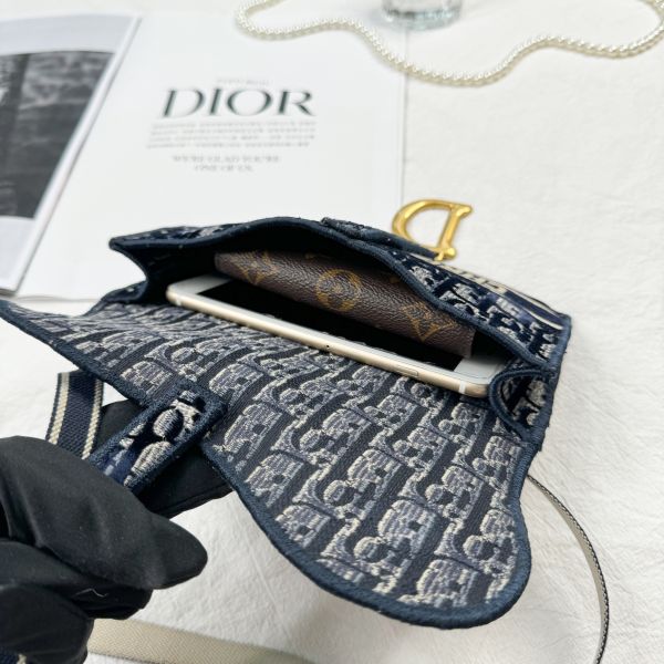 【12期0利率】DIOR SADDLE 絨布老花馬鞍包【95成新】【現金價28500】 