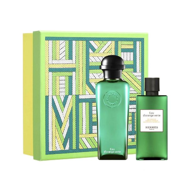 【12期0利率】HERMES 愛馬仕 橙綠 橘綠之泉 中性古龍水禮盒(古龍水100ml 洗髮沐浴膠80ml) 