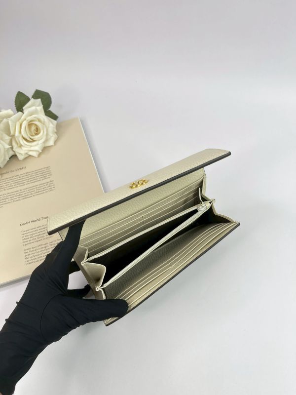 【分期0利率】GUCCI GG MARMONT 拚色長夾【未使用閒置品】 