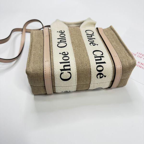 【未使用閒置品】Chloé 背帶款迷你托特包 櫻花粉 