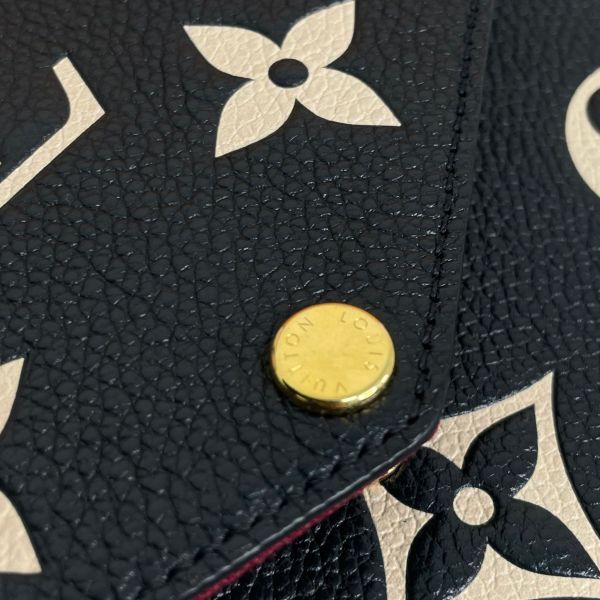 【9.9成新】【12期0利率】LV 對皮革比色子母三合一黑/奶字-舊款，非絨布 