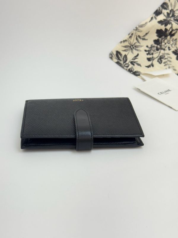 【95成新】CELINE STRAP粒面小牛皮錢包 