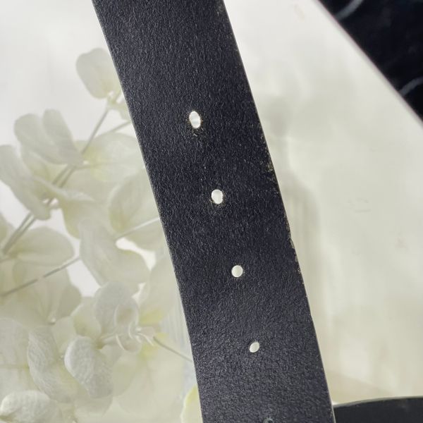 【12期0利率】GUCCI GUCCISIMA GG壓紋皮帶 95CM【9成新】 