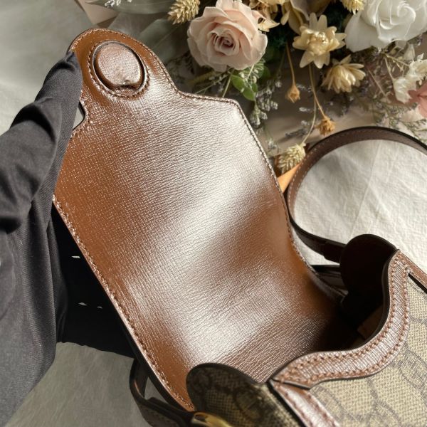 【12期0利率】Gucci 馬銜扣 1955 手機包【9成新】 
