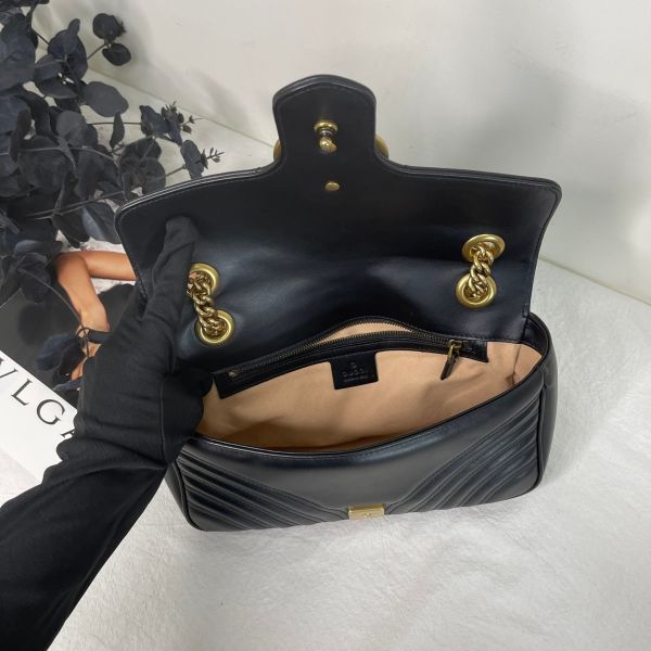 【12期0利率】GUCCI Marmont 小號肩背包【20年3月台灣購證】【95成新】 