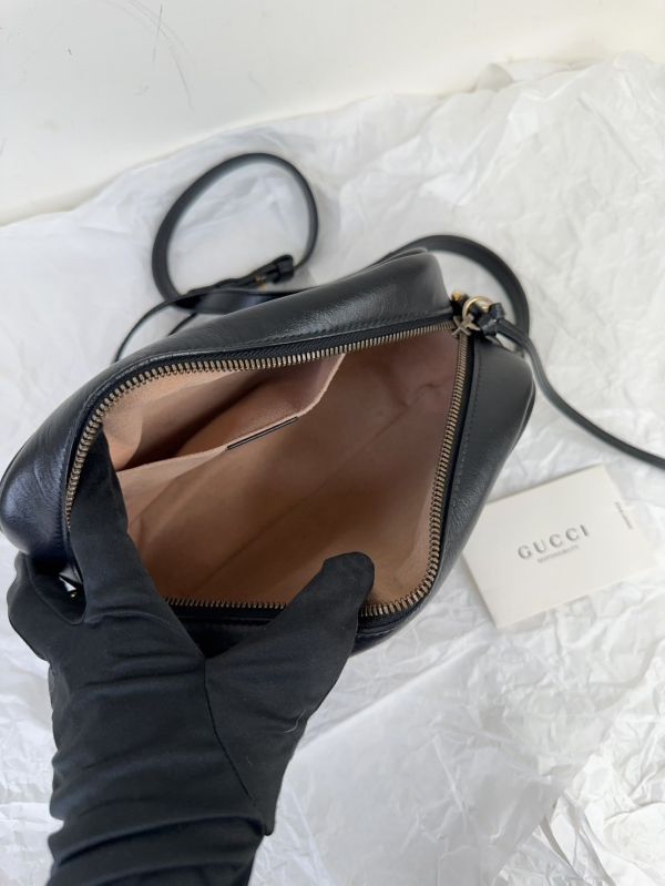 【12期0利率】GUCCI Marmont 相機包黑金【9成新】 