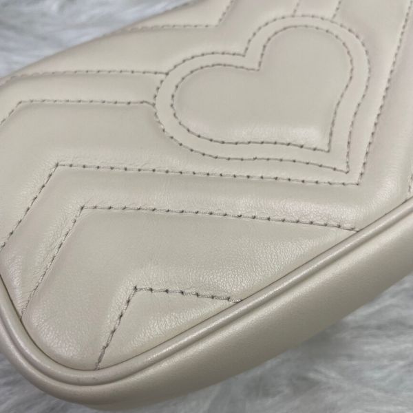 【9成新】【12期0利率】GUCCI GG MARMONT迷你翻蓋單肩包 