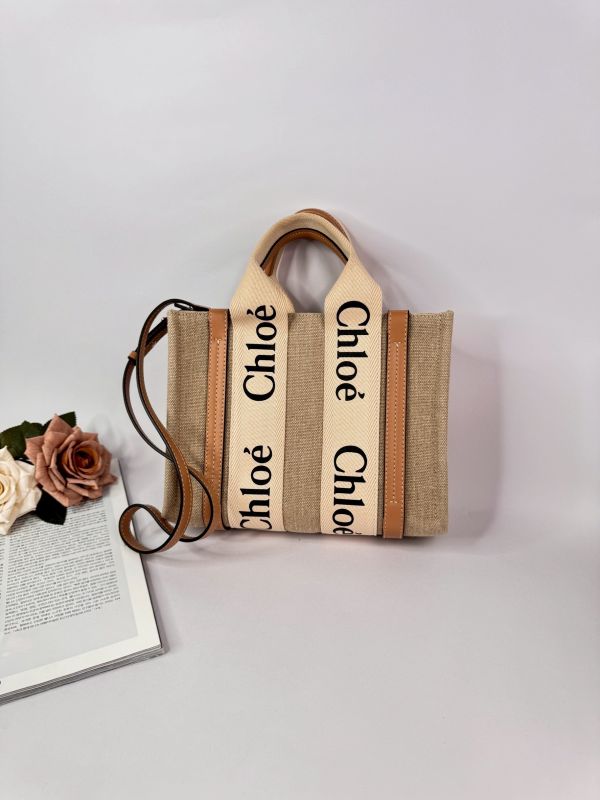 【分期0利率】CHLOE WOODY SMALL 奶茶色【9成新】 