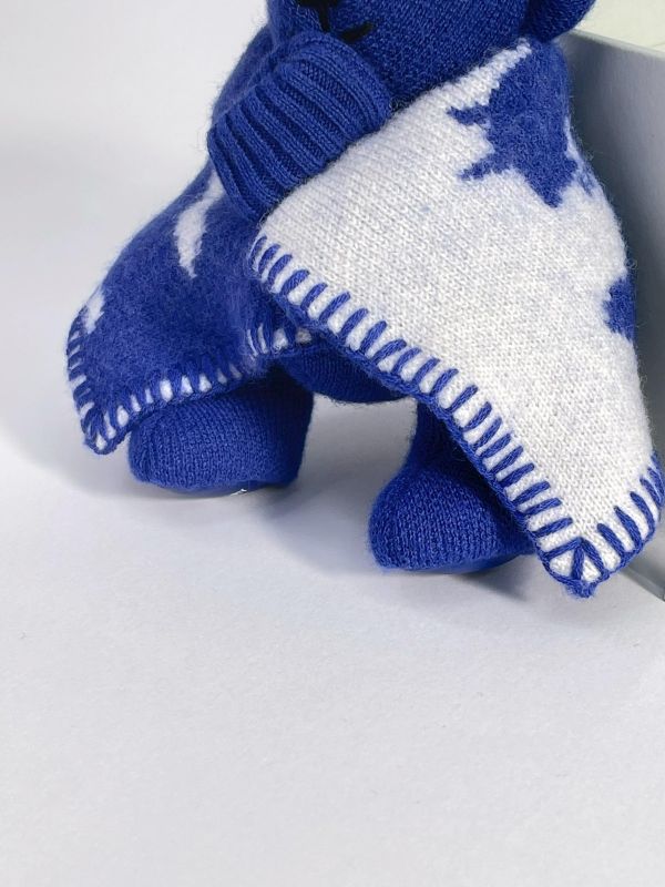 【全新品】BURBERRY Thomas Bear 羊毛混紡鑰匙扣 