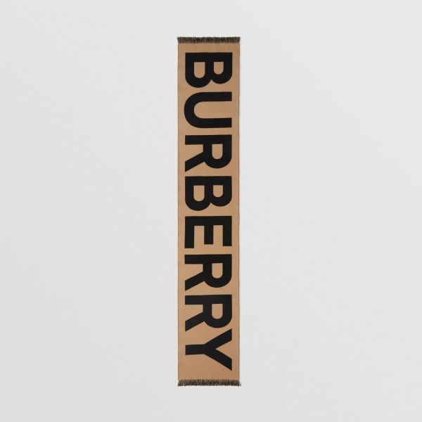 【12期0利率】【全新品】BURBERRY 大字母羊毛圍巾 男女皆可 