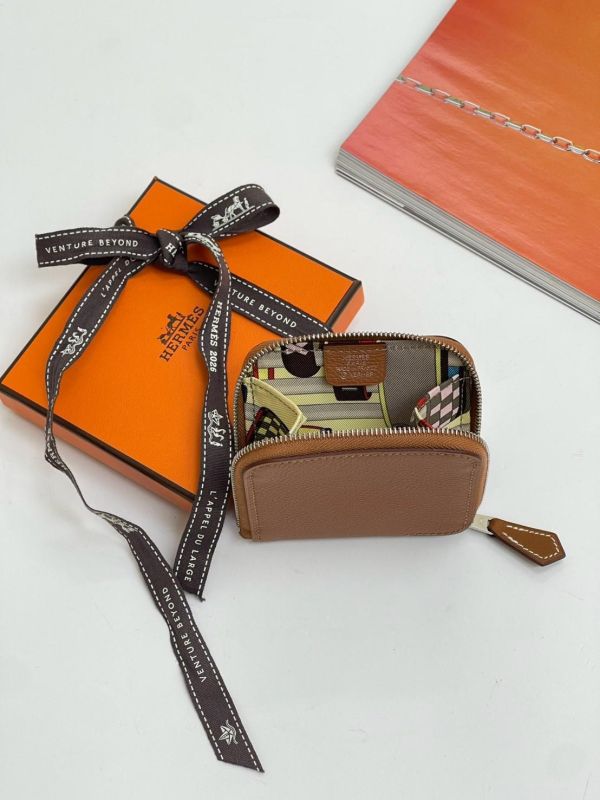 【全新品】HERMES 絲巾零錢包 