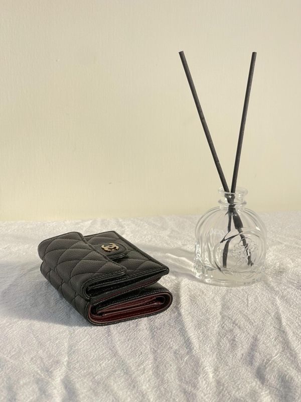 【95成新】CHANEL 26S COCO迷你雙層三折短夾 