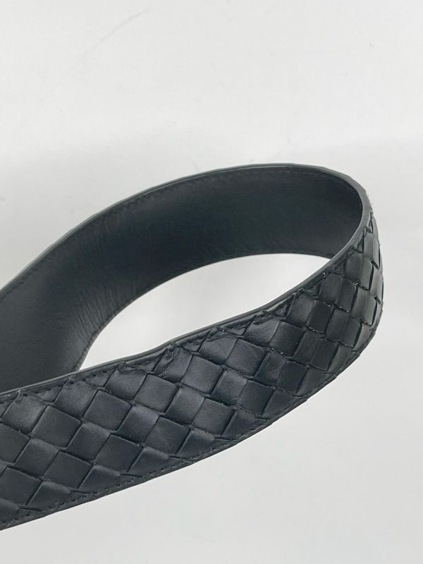 【9成新】BV細編織4CM圓頭皮帶 