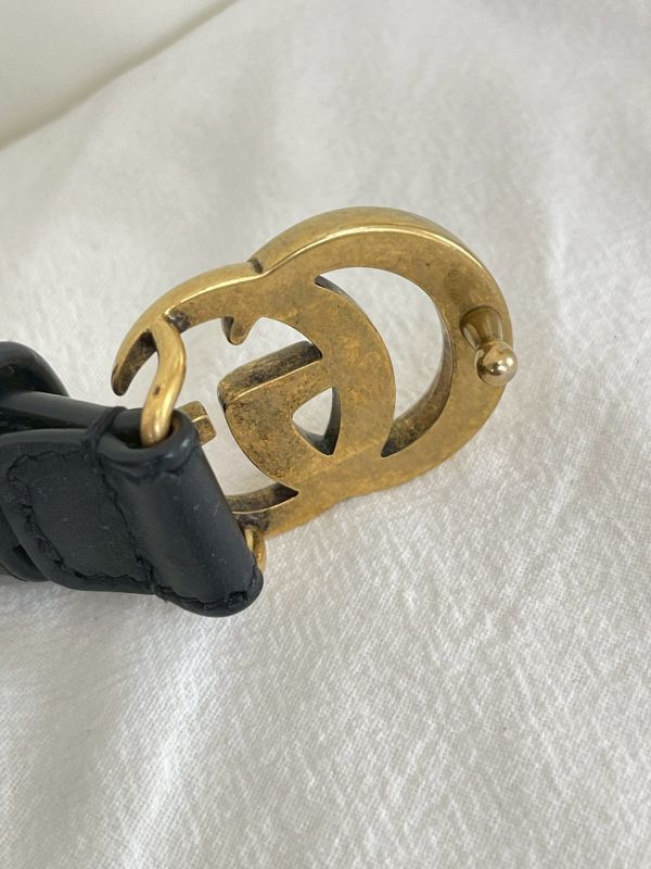 【分期0利率】GUCCI 雙G皮帶 2公分【95成新】 