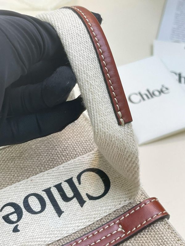 【9成新】CHLOE WOODY TOTE 迷你 棕 