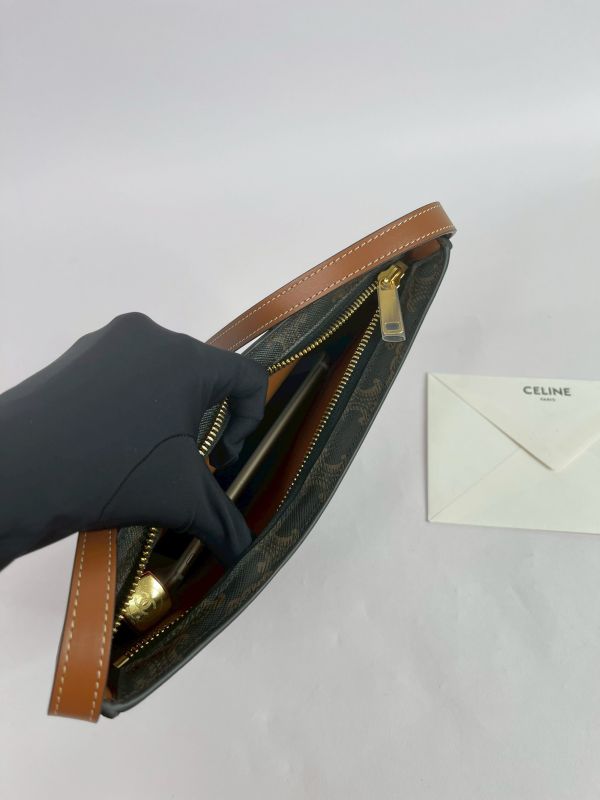 【95成新】CELINE Croque 老花腋下包 