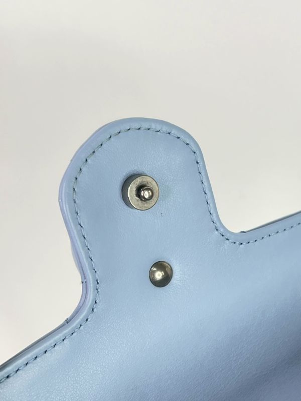 【95成新】GUCCI GG馬夢絎縫皮革鍊帶腰/肩背包 