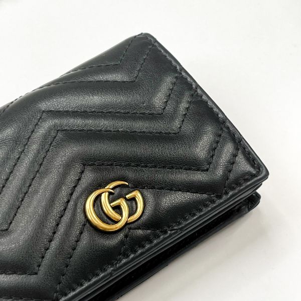 【12期0利率】GUCCI Marmont 愛心兩摺拉鍊零錢袋短夾【9成新】【現金價】 