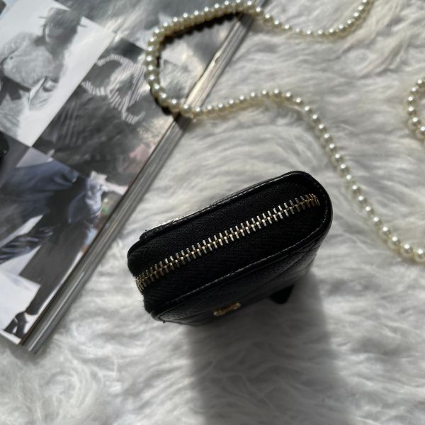 【12期0利率】CHANEL COCO經典牛皮拉鍊零錢包【85成新】 