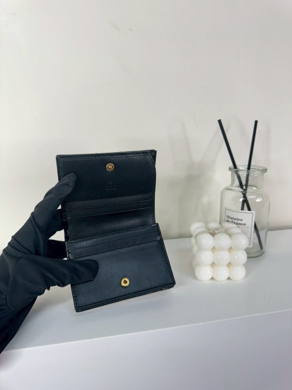 【分期0利率】GUCCI Marmont 愛心兩摺拉鍊零錢袋短夾【99成新】 
