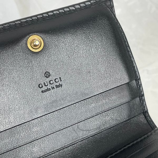 【12期0利率】GUCCI Marmont 愛心兩摺拉鍊零錢袋短夾【85成新】 