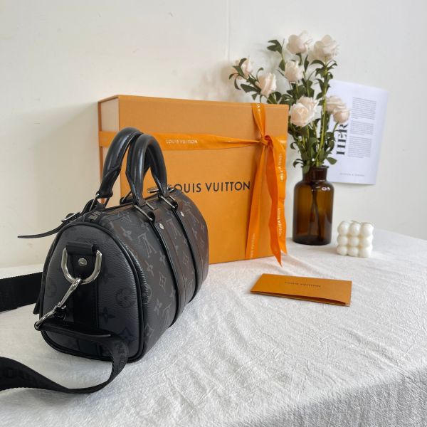 【12期0利率】LV Keepall Bandoulière 25【22年台灣購證】【95成新】 