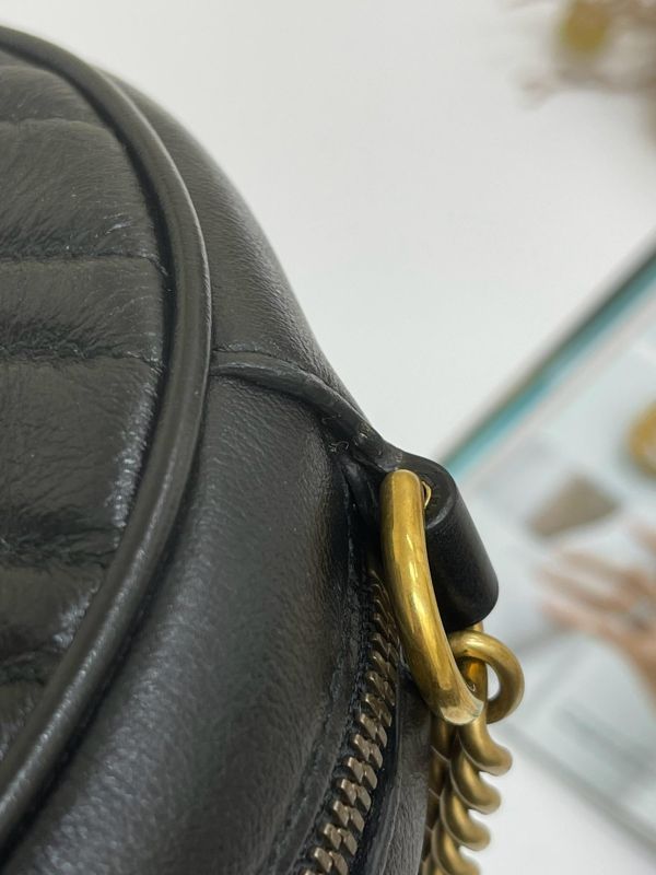 【95成新】GUCCI MARMONT 圓餅包 