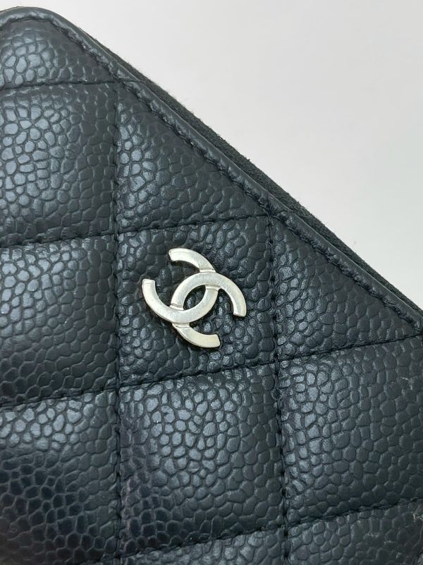 【9成新】CHANEL COCO 拉鍊零錢卡包 
