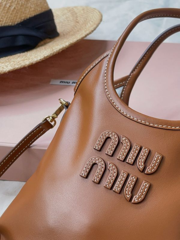 【分期0利率】MIUMIU IVY 皮革手提包 MINI【全新品】 