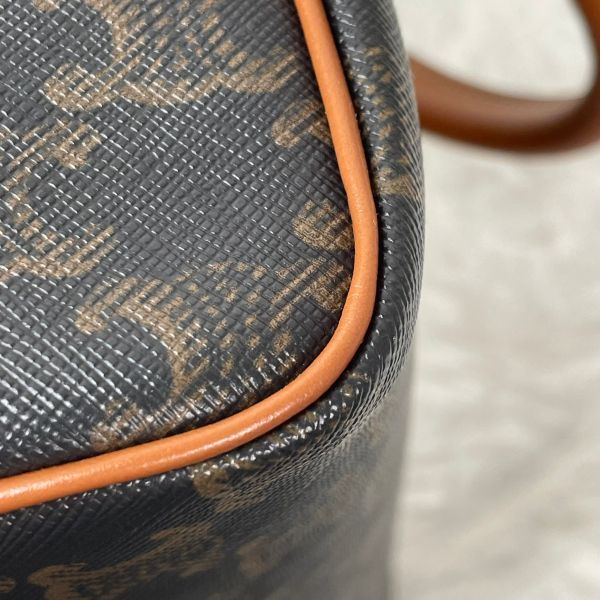 【12 期 0 利率】CELINE 新款凱旋門老花SPEEDY小號，背帶在側邊喔【99成】】 