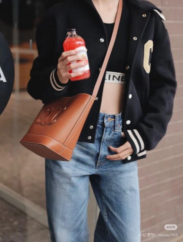 【95成新】CELINE CUIR TRIOMPHE小號水桶包 