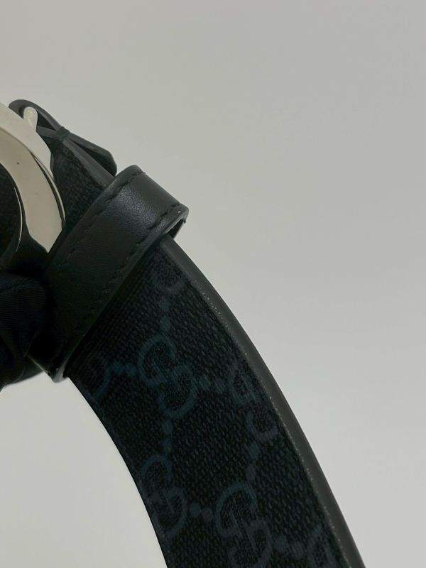 【95成新】GUCCI  Signature皮革皮帶 95CM 
