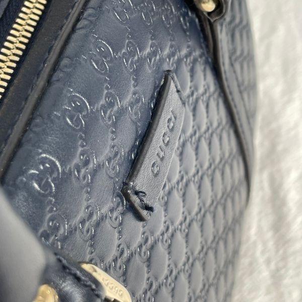 【12期0利率】GUCCI Guccissima小LOGO牛皮兩用保齡球包【九成新】 