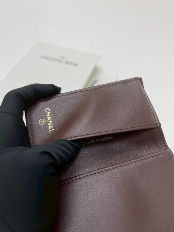 【全新品】CHANEL  COCO迷你雙層三折短夾 