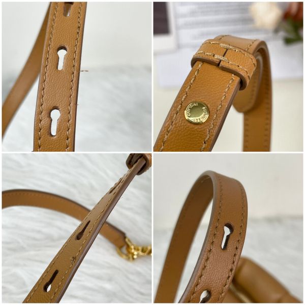【12期0利率】BURBERRY  LOLA TB皮革船型斜背包【9成新】 