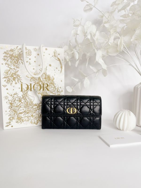 【分期0利率】DIOR Caro Orchid 長夾【95成新】 