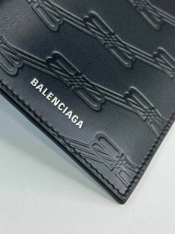【分期0利率】BALENCIAGA MONOGARM 直式對折短夾【全新品】 