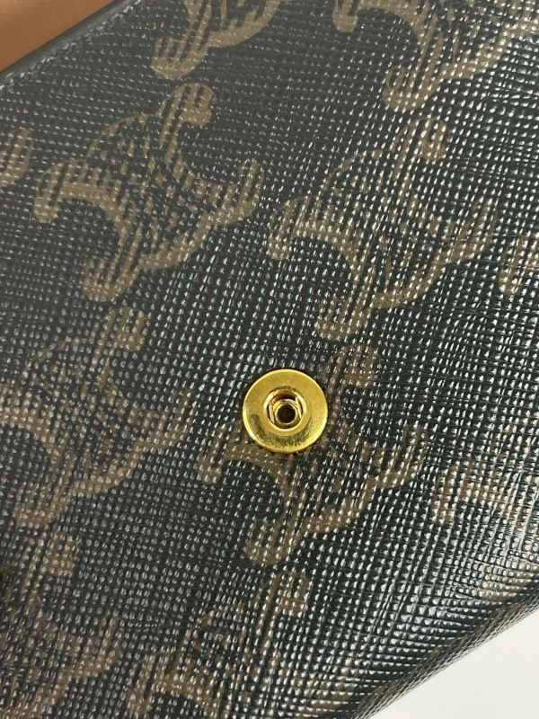 【9成新】CELINE凱旋門三摺短夾 